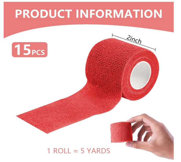 Self-Adherent Elastic Bandage Wrap – 1-Inch and 2-Inch Variants