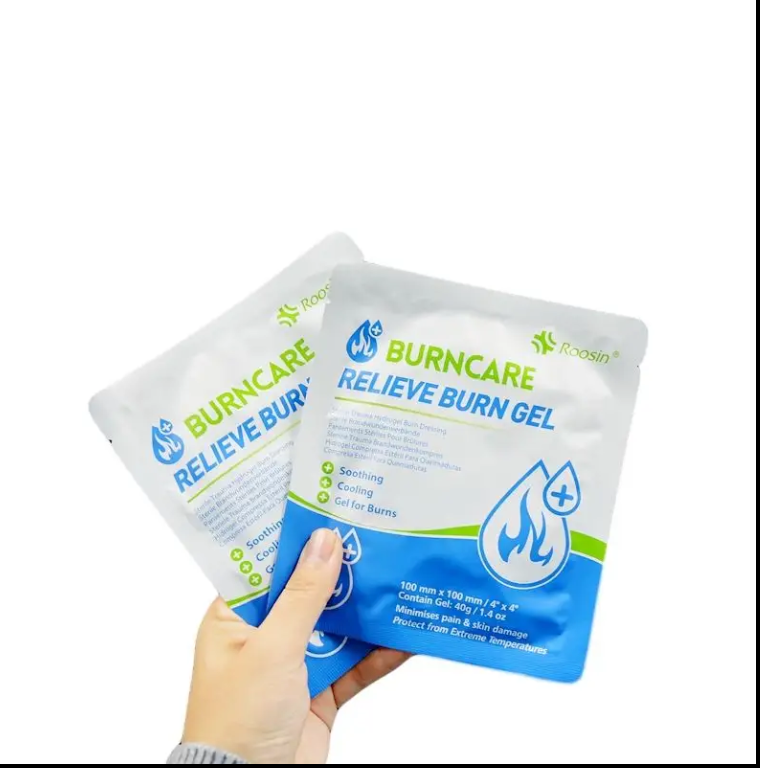 Roosin Burncare Relieve Burn Gel Dressing, Sterile Trauma Hydrogel
