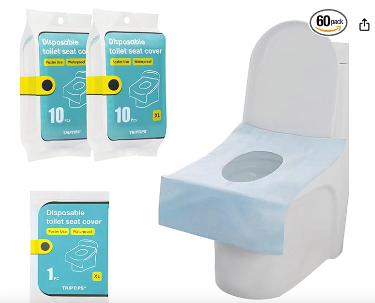 TRIPTIPS Toilet Seat Covers Disposable Travel