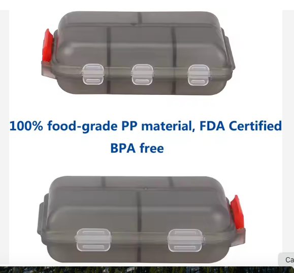 Portable (10 compartment) Pill Organizer