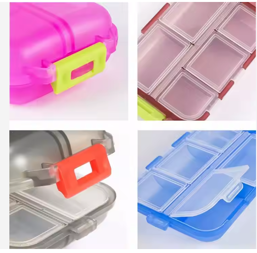 Portable (10 compartment) Pill Organizer