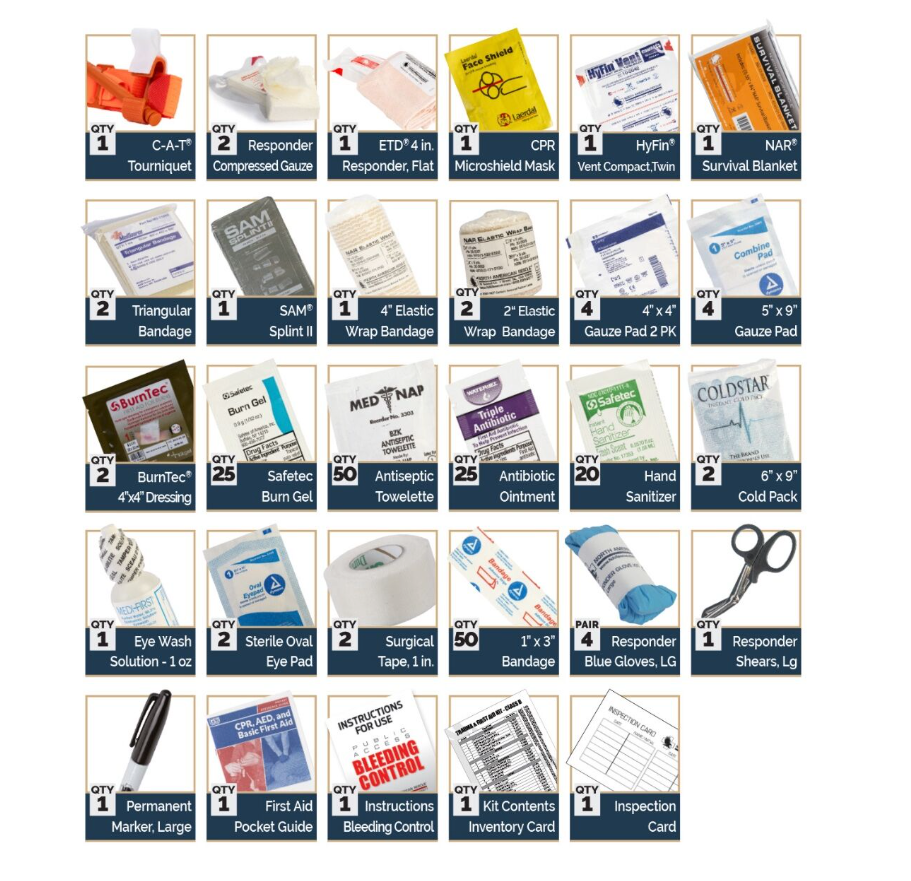 Class B Trauma &amp; First Aid Resupply Kit – North American Rescue