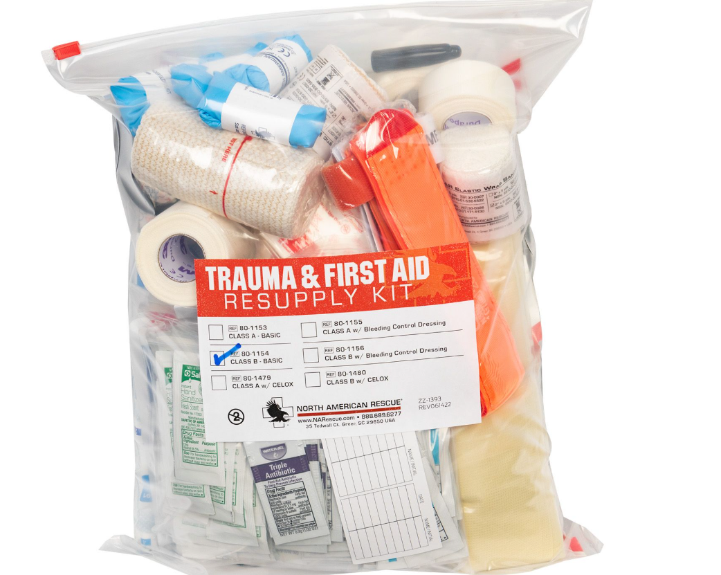 Class B Trauma &amp; First Aid Resupply Kit – North American Rescue