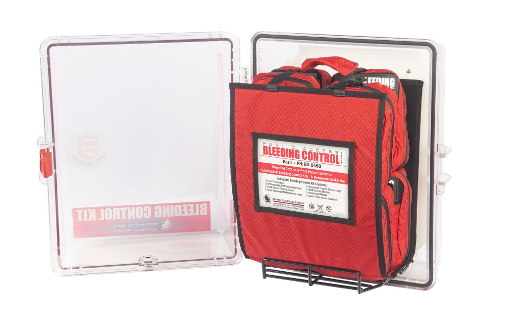 Life-Saving Bleeding Control Station | 8 Complete Kits + QuikLitter™